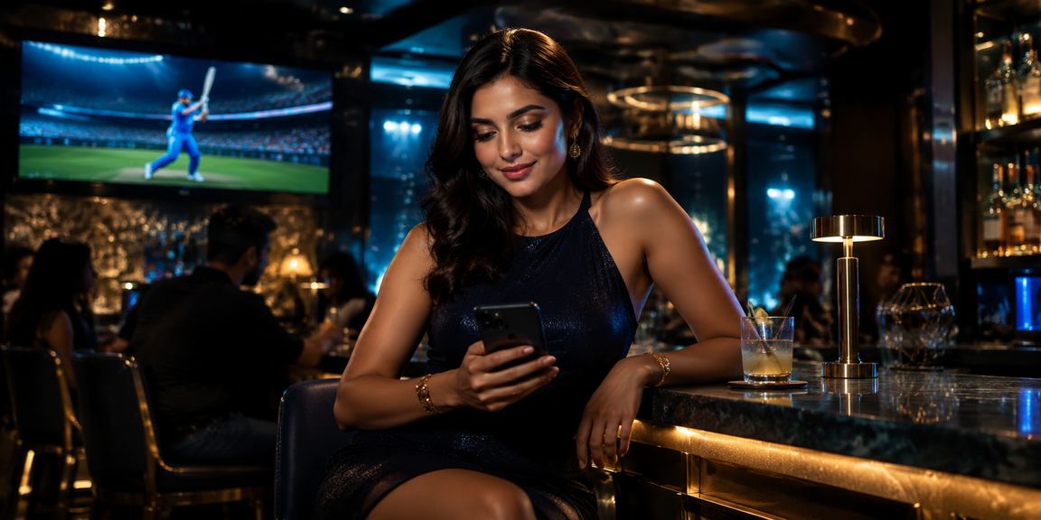 Indian cricket fan placing live bets via 32218 mobile platform