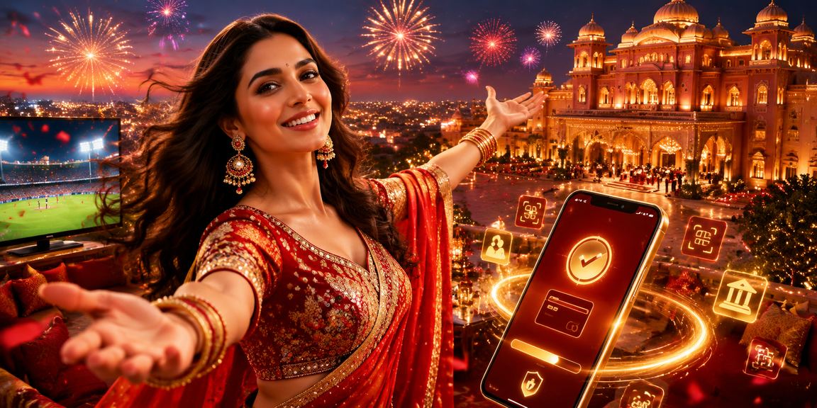 Indian cricket betting platform with red and gold theme